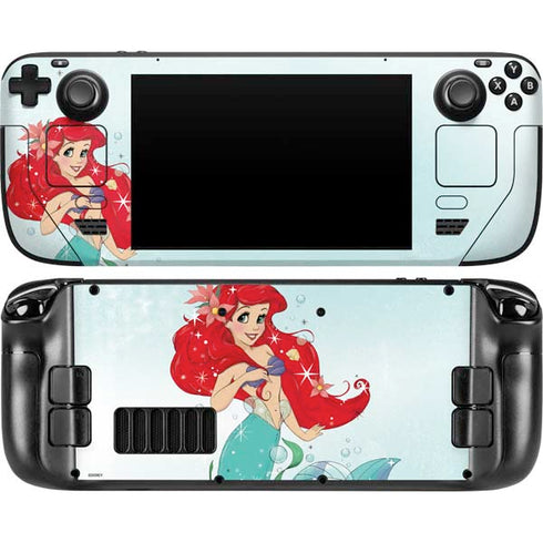 Disney The Little Mermaid Ariel Sparkles Art Steam Deck Handheld Gaming Computer Skin